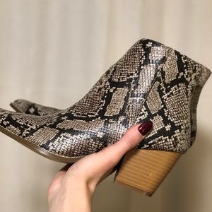 Snake skin boots